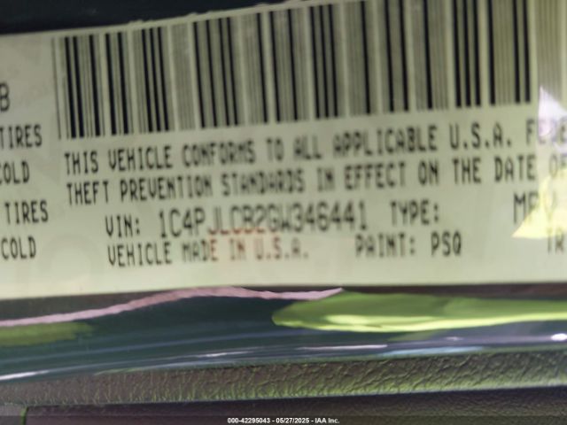 2016 JEEP CHEROKEE 1C4PJLCB2GW346441 Photo 8