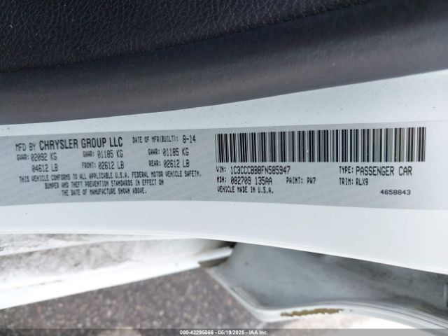 1C3CCCBB8FN585947 Chrysler 200 S