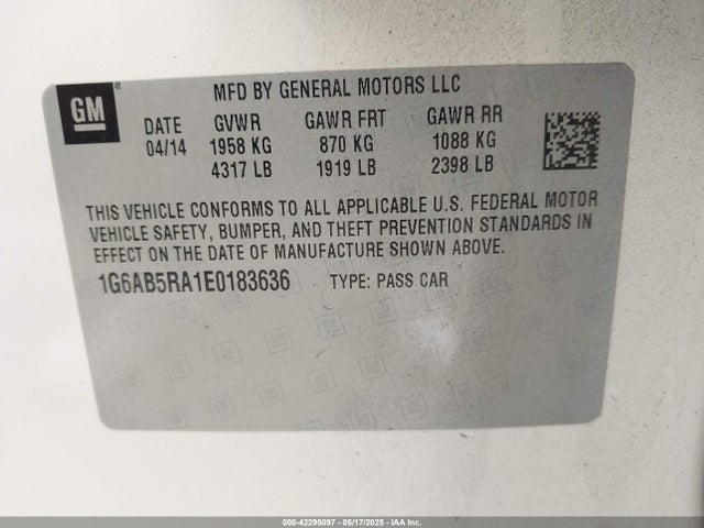 2014 CADILLAC ATS 1G6AB5RA1E0183636 Photo 8