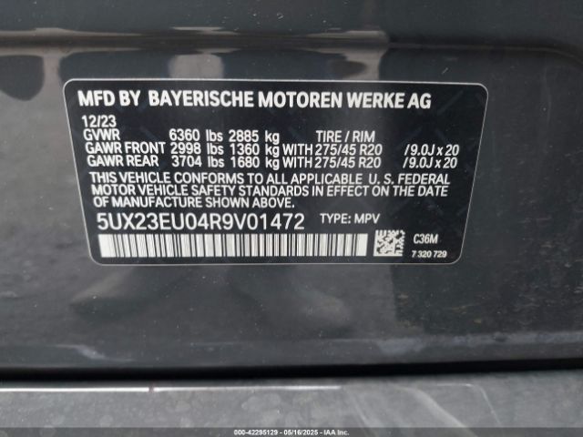 2024 BMW X5 5UX23EU04R9V01472 Photo 8