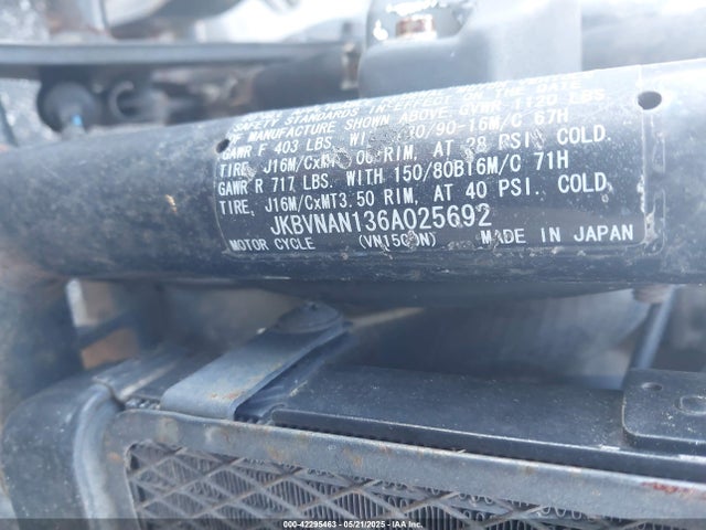 2006 KAWASAKI VN1500 JKBVNAN136A025692 Photo 9