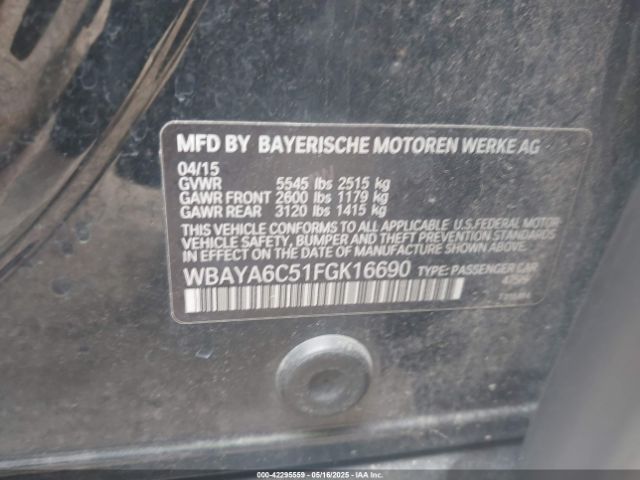 WBAYA6C51FGK16690 BMW 740I