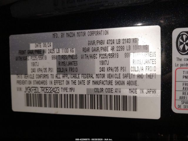 2024 MAZDA CX-5 JM3KFBDL7R0532423 Photo 8