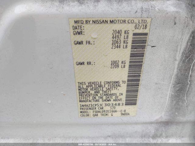 2018 NISSAN LEAF 1N4AZ1CP5JC303483 Photo 8