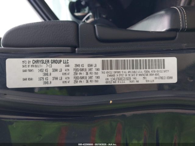 1C4RJFBG8EC219229 Jeep Grand Cherokee Limited