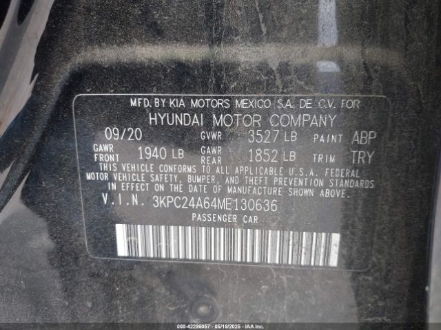 2021 HYUNDAI ACCENT 3KPC24A64ME130636 Photo 8
