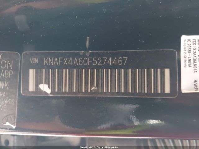 KNAFX4A60F5274467 KIA FORTE LX