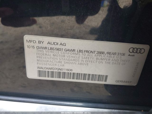 2016 AUDI A8 L WAU34AFD7GN011606 Photo 8