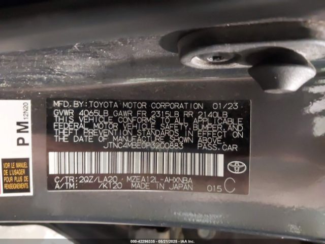 2023 TOYOTA COROLLA JTNC4MBE0P3200883 Photo 8