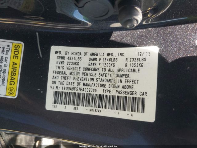 19UUA9F57EA002305 Acura Tl 3.7