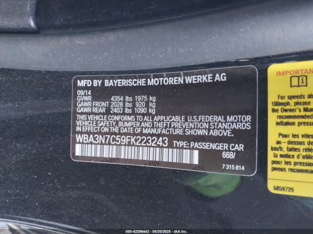2015 BMW 428I WBA3N7C59FK223243 Photo 8