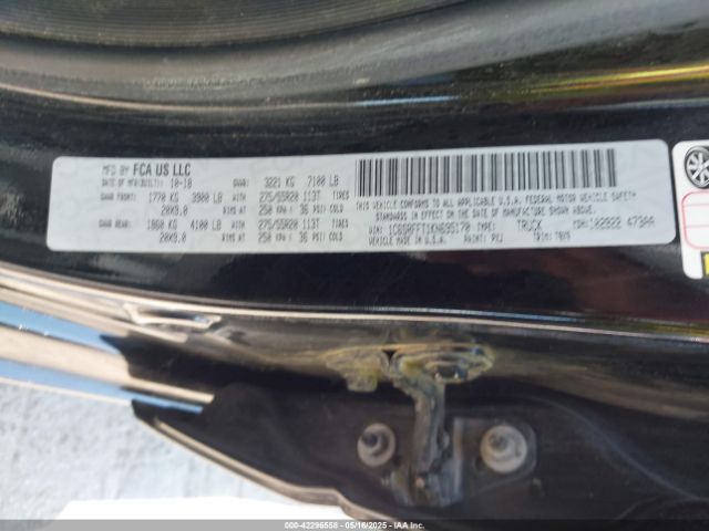 1C6SRFFT1KN695170 RAM 1500 Big Horn/lone Star  4x4 5'7 Box