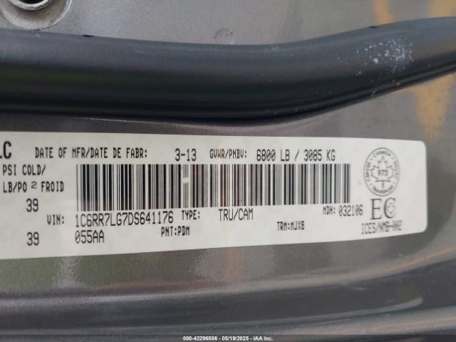 2013 RAM 1500 1C6RR7LG7DS641176 Photo 8