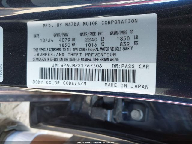 JM1BPACM2S1767306 Mazda Mazda3 2.5 S Preferred