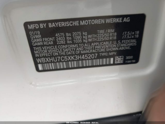 2019 BMW X1 WBXHU7C5XK3H45207 Photo 8