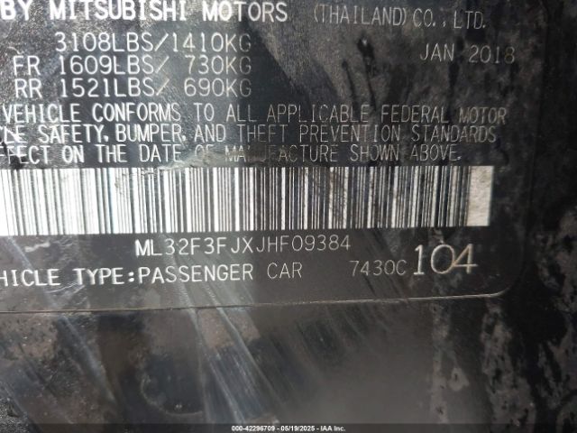 2018 MITSUBISHI MIRAGE G4 ML32F3FJXJHF09384 Photo 8