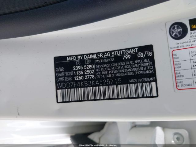 2019 MERCEDES-BENZ E 300 WDDZF4KB3KA525715 Photo 8