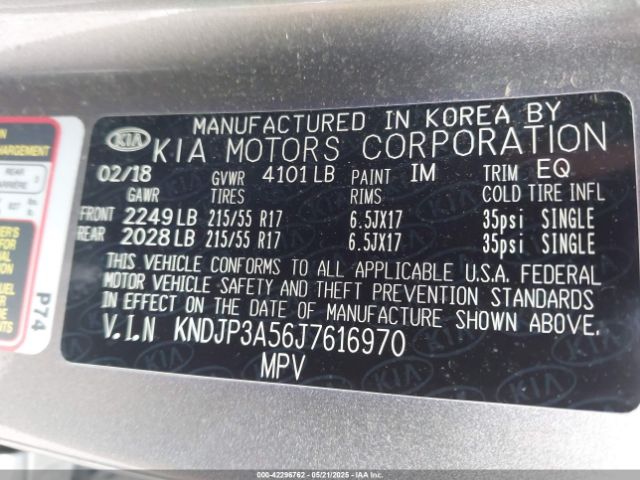 KNDJP3A56J7616970 KIA SOUL +