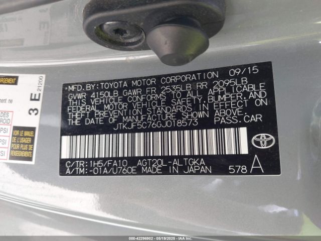 JTKJF5C76GJ018573 Scion TC
