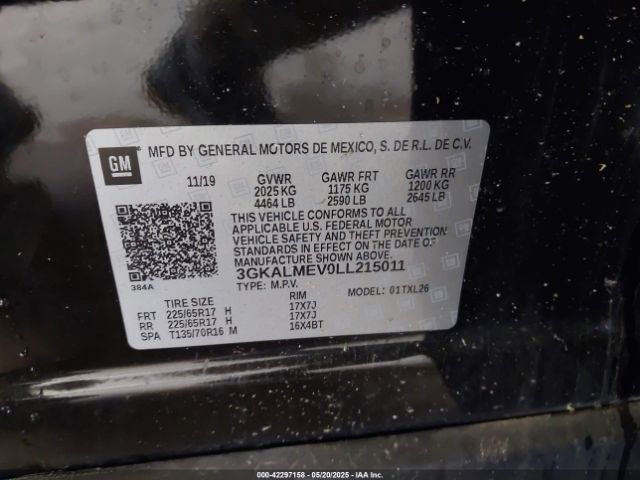 2020 GMC TERRAIN 3GKALMEV0LL215011 Photo 8