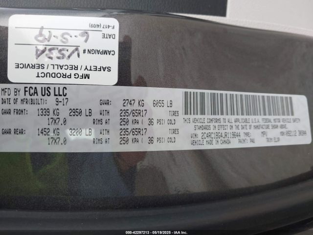 2018 CHRYSLER PACIFICA 2C4RC1BG4JR119644 Photo 8