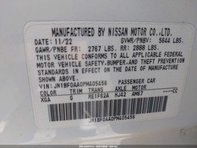 2023 NISSAN ARIYA JN1BF0AA0PM405456 Photo 8
