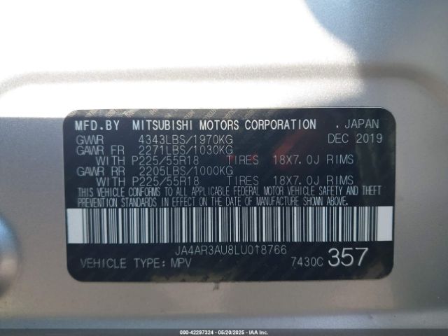 2020 MITSUBISHI OUTLANDER SPORT JA4AR3AU8LU018766 Photo 8