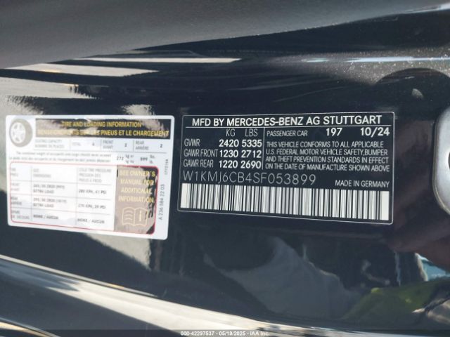W1KMJ6CB4SF053899 Mercedes-Benz m256m