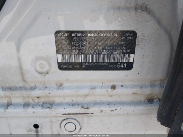 JA4AZ3A3XKZ036453 Mitsubishi Outlander Sel