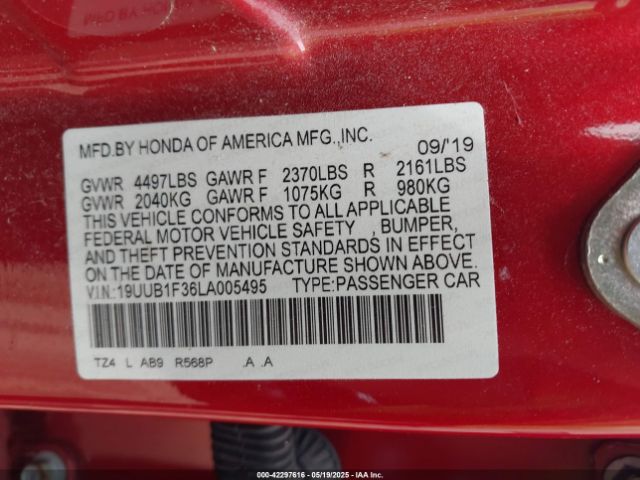 2020 ACURA TLX 19UUB1F36LA005495 Photo 8