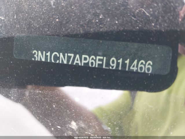 3N1CN7AP6FL911466 Nissan Versa 1.6 S