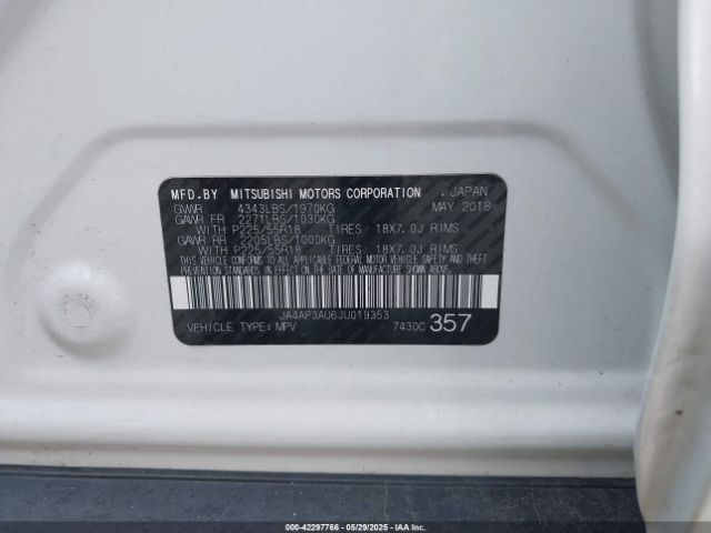 2018 MITSUBISHI OUTLANDER SPORT JA4AP3AU6JU019353 Photo 8