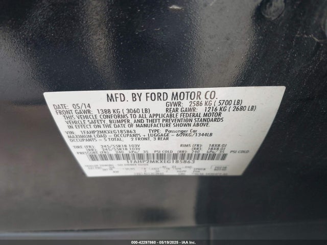 Ford Police Interceptor 2014 1FAHP2MKXEG185863 Image 9
