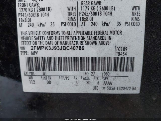 2018 FORD EDGE 2FMPK3J93JBC40789 Photo 8