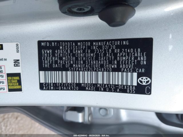5YFP4RCE2LP048270 Toyota m20-fks