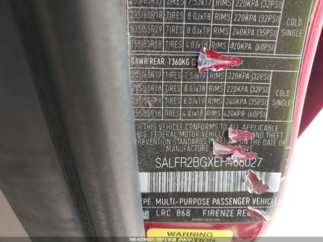 SALFR2BGXEH408027 Land Rover LR2