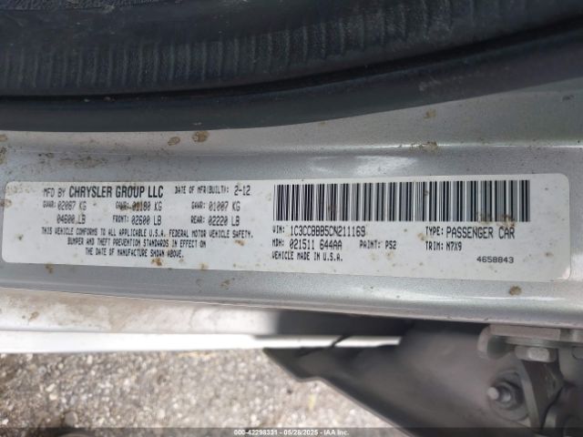 2012 CHRYSLER 200 1C3CCBBB5CN211169 Photo 8