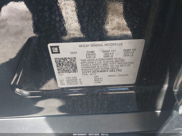 2019 CADILLAC XT4 1GYFZER40KF181792 Photo 8