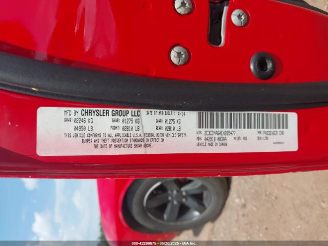 2C3CDYAG0EH285477 Dodge Challenger Sxt
