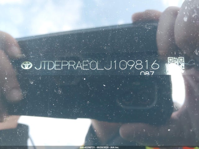 JTDEPRAE0LJ109816 Toyota 2zr-fae