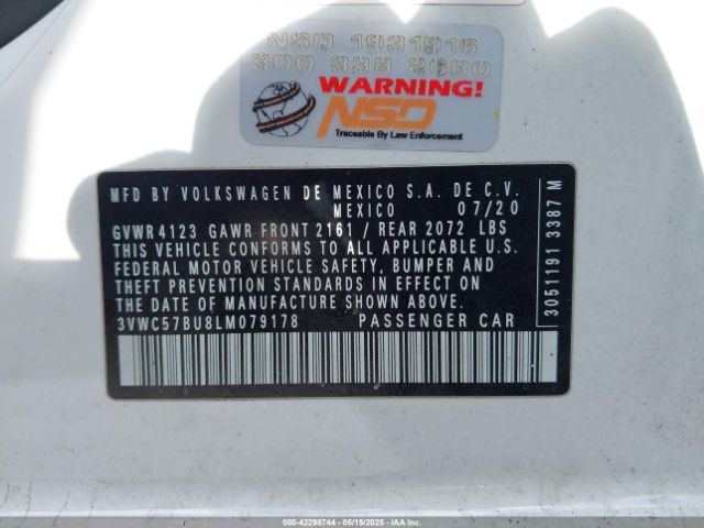 2020 VOLKSWAGEN JETTA 3VWC57BU8LM079178 Photo 8