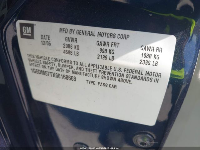 2006 CADILLAC CTS 1G6DM57TX60168663 Photo 8
