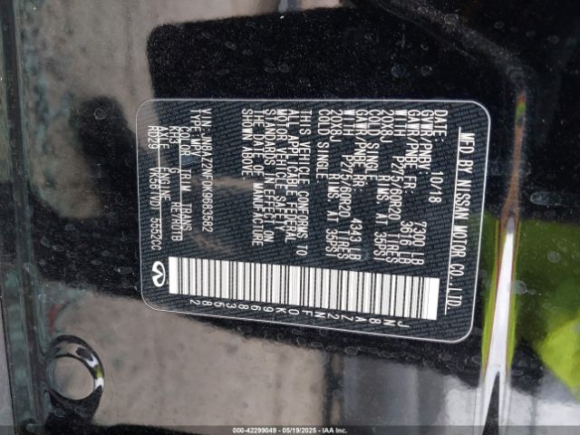 JN8AZ2NF0K9683582 Infiniti QX80