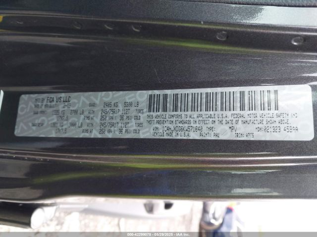 2019 JEEP WRANGLER UNLIMITED 1C4HJXDG6KW571640 Photo 8