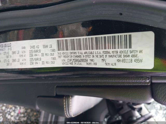 1C4PJMDB0GW289354 Jeep Cherokee Limited