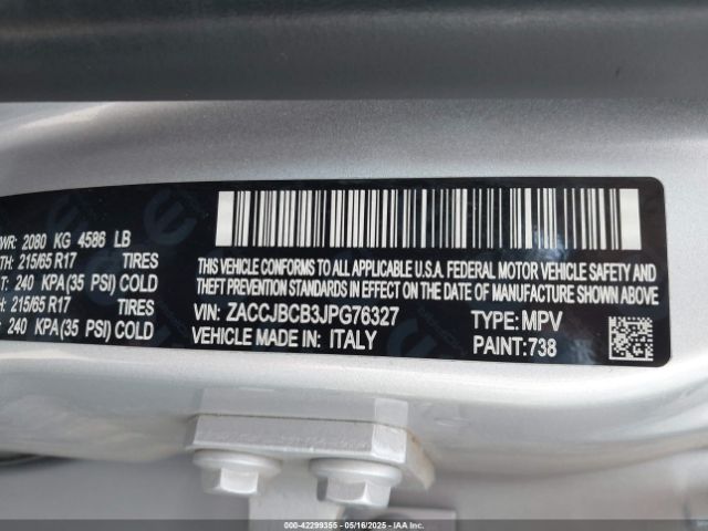 ZACCJBCB3JPG76327 Jeep Renegade Trailhawk 4x4