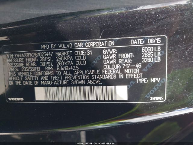 2016 VOLVO XC90 YV4A22PK7G1025447 Photo 8