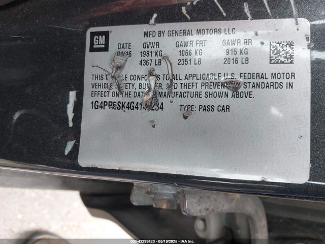 1G4PR5SK4G4145234 Buick Verano Convenience Group