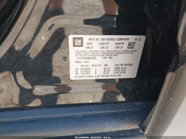 KL4CJESB2MB325002 Buick Encore Awd Preferred