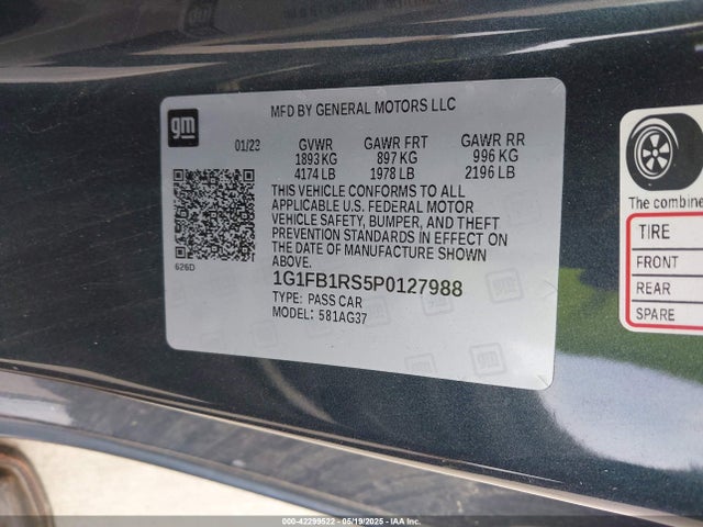 Chevrolet lgx 2023 1G1FB1RS5P0127988 Image 9
